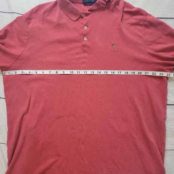 Polo Ralph Lauren Size XXL Men's Classic Fit Short-Sleeve Polo Dusty Red - Picture 4 of 9